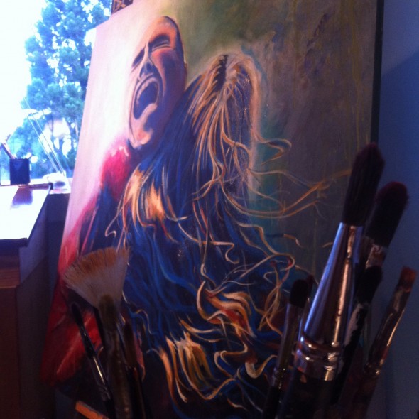 Scream painting contemporary